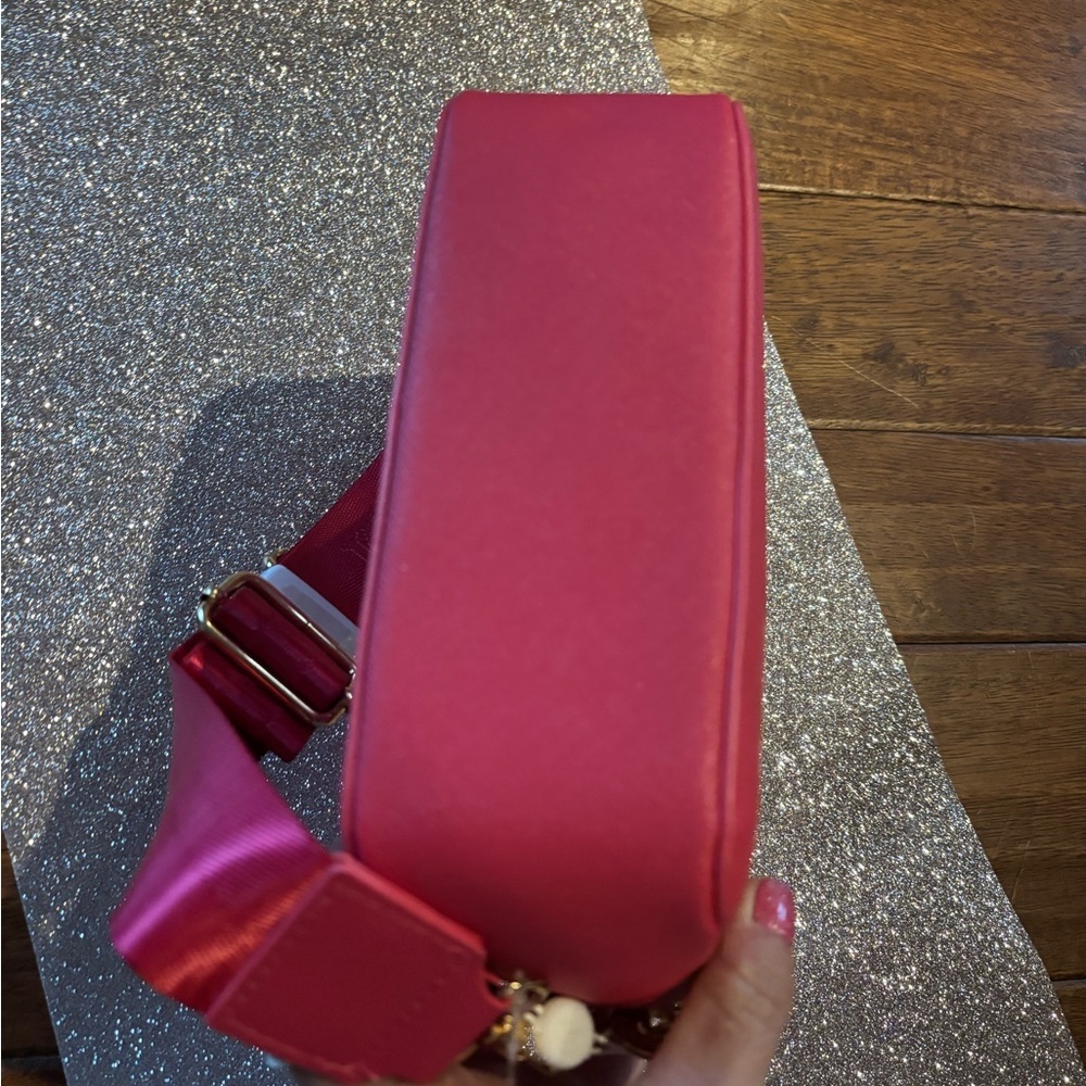 NWT! Valentino Hot Barbie Pink Studded Crossbody camera Bag - Picture 7 of 11